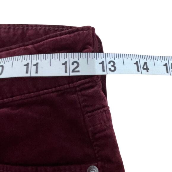 Adriano Goldschmied Women's Velvet Farrah High Rise Skinny Rich Carmine Sz 24R - Picture 10 of 12